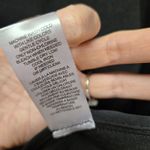 T Tahari  Open Front Black Blazer Large Rouched Sleeves Collarless Workwear EUC Photo 8