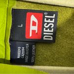 Diesel Vintage Y2K  Leather Green Chartreuse Vest Style Top Photo 9