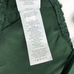 Aerie  Bikini Top Crochet V Neck Scoop Dark Green XL Photo 3