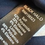 Black Halo  Harbor Sheath Dress Pacific Blue Luxury Bow Fitted Size 0 Womens NWT Photo 11