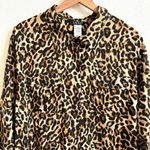 Ralph Lauren Cotton Leopard-Print Camp Shirt Beach Swim Cover-Up Women's XS NWOT Photo 2