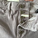 Anthropologie  Jeans Womens 27 Pink Pilcro High Rise Skinny Corduroy Button Fly Photo 4