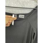 Ny Collection  Women's Bodysuit Ribbed 3/4 Sleeve Solid Black Medium Photo 10