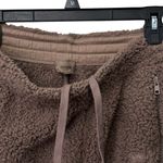 SKIMS  Teddy Track Pants Sherpa in Desert Women's Size Medium Wide Leg High‎ Rise Photo 5