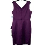 Atelier Danielle Dress Women's 16 Formal Purple Sheath Sleeveless Party Wedding Photo 2