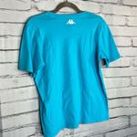 Kappa Blue White Checkered Graphic Shirt S Casual Streetwear Relaxed Fit Top Photo 9