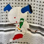 Carbon Drunk Snowman Ugly Funny Christmas Sweater Large EUC Gray Photo 1