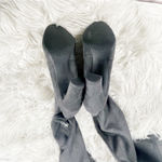 Sam Edelman Kent Over the Knee OTK Grey Faux Suede Heeled Boots Size 6 Photo 2