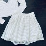 Forever 21  White High Waisted Fit & Flare Mini Skirt | Size: S Photo 3