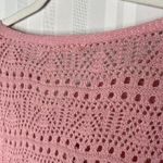 Jolie & Joy Pullover Crochet Knit Long Sleeve Sweater Top Junior's Pink Large Size undefined Photo 10