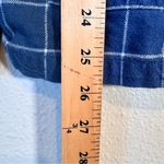 Lake Blue Plaid Button Down PJ Top Shirt Womens M Long Sleeve Lounge Sleep Size M Photo 8