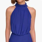Jessica Howard Sleeveless Mock Neck Dress Cobalt Blue Size 10 Petite Casual Photo 5
