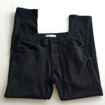 ZARA  Straight Leg Black Jeans Mid Rise Size 30‎ Photo 0