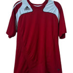 Adidas  Soccer Jersey Training Performance T-Shirt Red White Size L Photo 0