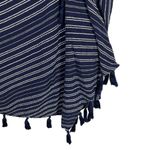 Aerie Striped Tassel Wrap Skirt in Navy/White Size L Photo 8