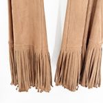 Prómesa Promesa Womens Brown Faux Suede Western Fringe Bell Bottom Flare Pants Size S Photo 3