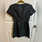 Madewell  Black Jacquard Brocade Sheath Dress Photo 5