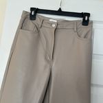 Aritzia Wilfred 6 taupe beige leather pants faux Melina nwot Tan Photo 1
