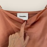 Nanushka | Johar Satin Cowl Neck Camisole | Size S Orange Photo 4