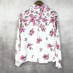 Joie  Womens Button Front Top Medium Romantic Floral Cottage Feminine Parisian Photo 3