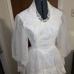 70s Prairie wedding dress White Photo 4