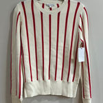 Equipment  AMRIT SWEATER - FANCY RIBBED KNIT WHITE/BLOOD MOON Photo 0