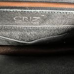 CRIZ Swiss Handmade Clutch Shoulder Bag Asymmetrical Brown Leather Minimalist Photo 10