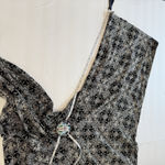 Torrid  Black Floral Geo Tie Front Sleeveless Culotte Jumpsuit Size 2X‎ Pockets Photo 10