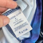 NWOT! Lands End Tie Dye Long Sleeve Swim Tee Rash Guard UPF50 Blue Size M Photo 3