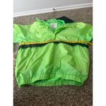 Vintage 80s Hotstuf Neon Green Wind Breaker Sz L Boxy Retro Gorpcore Disco Size L Photo 7