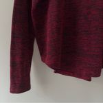 Rag and Bone Heathered Red Black Long Sleeve Top Crew neck tight knit stretch M Photo 4