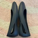 Crocs  Black Sloane Cutout Slingback Flats Comfort Rubber Shoe Casual Ballet Work Photo 5