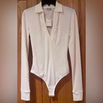 Free People Free People Intimately Do It Right Collared Fitted Bodysuit in Ivory Size XS Photo 5