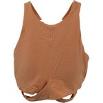 Athleta  Conscious Cut Out Sports Bra High Racerback Powervita Bright Peach L Photo 1