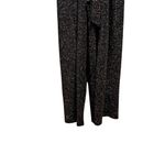 Nine West Cropped Rainbow Glitter Jumpsuit Black Size M NWT New Year Holiday Photo 7