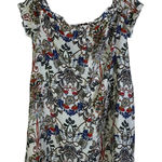 Boohoo  Off Shoulder Floral Print Flutter Sleeve Top Women US 4 Photo 0