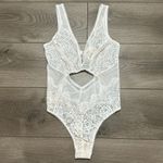 Victoria's Secret Ivory Lace Teddy Bodysuit Size Medium Photo 1