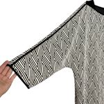 Chico's Chico’s Diamond Chevron Jacquard Knit 3/4 Length Sleeve Blouse Top Photo 1