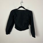 Aritzia Sunday Best Crinkle Poplin Top in Black Photo 7