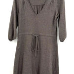 Gap  size Small brown‎ sweater dress fitted waist with tie Photo 0