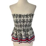 ZARA  Multicolor Smocked Tube Crop Top Women's Size Small | 16-18 Photo 1