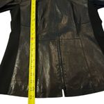 Lafayette 148 Womens Black Leather Jacket Size 4 Minimalist Quiet Luxury Capsule Photo 3