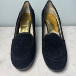Michael Kors Rory Suede Platform Loafer Wedge US 11 Black Photo 1