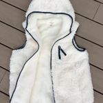 Weatherproof Fluffy Hoodie Jacket Vest Off White  New Womens Medium Photo 2