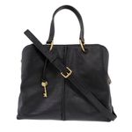 Fossil Lane Ladies Large Pebbled Leather Satchel Handbag Photo 1