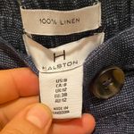 Halston Heritage  Navy Linen Trousers Photo 1