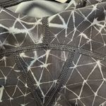 Lululemon Top Speed Crop Leggings Size 8 Star-Crushed Coal Black Geo Print Photo 8
