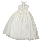 DEE KELLER Filmy Ivory Dress Cocktail Evening Gown Midi Maxi Sleeveless Size 8 Photo 4