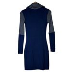 Lacoste  Knit Half Zip Long Sleeve Dress Womens 12 Navy Preppy Classic Tennis Photo 6