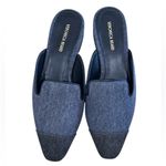 Veronica Beard  blue indigo mules NEW Photo 7
